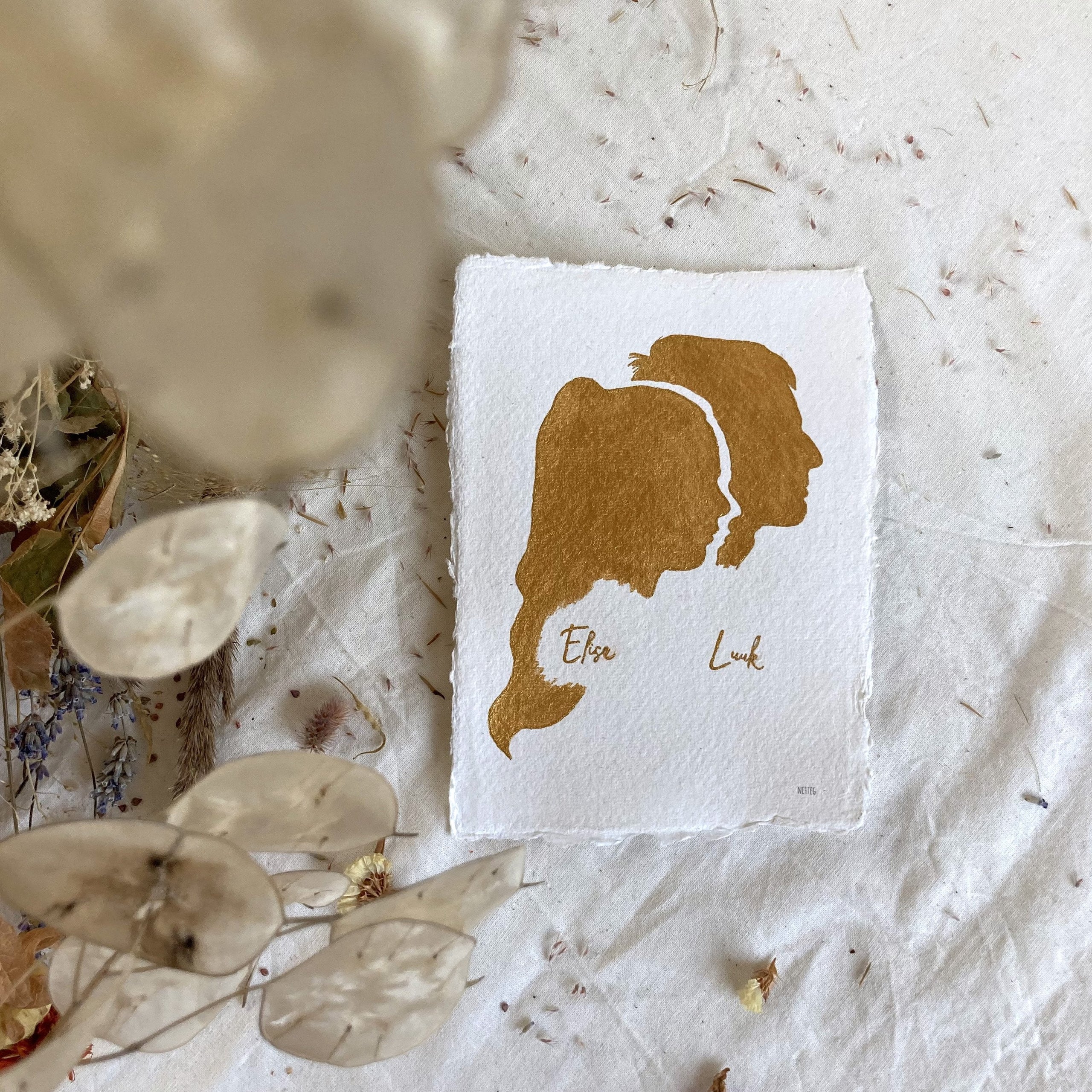 Gouden silhouet