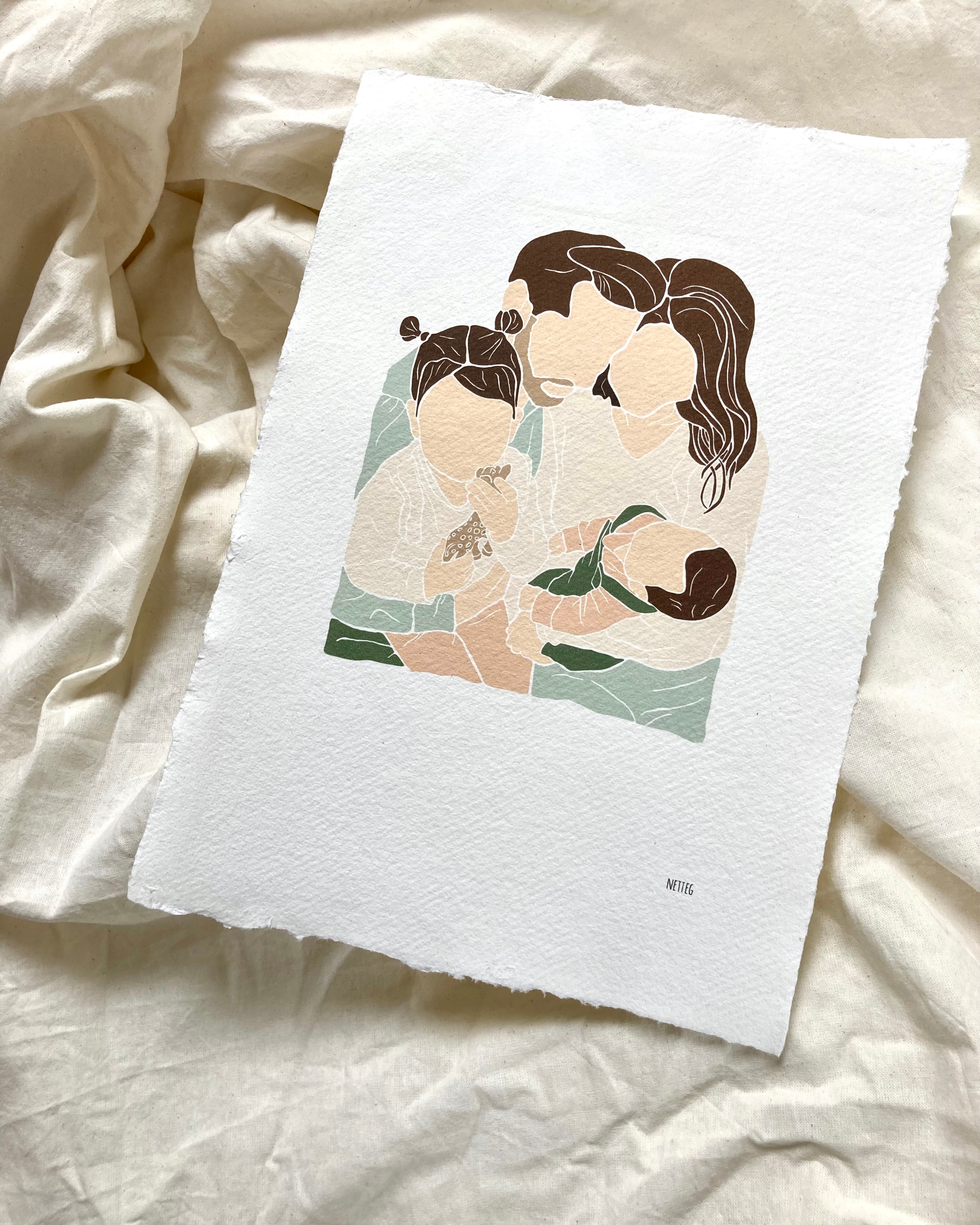 Illustratie kleurvlakken