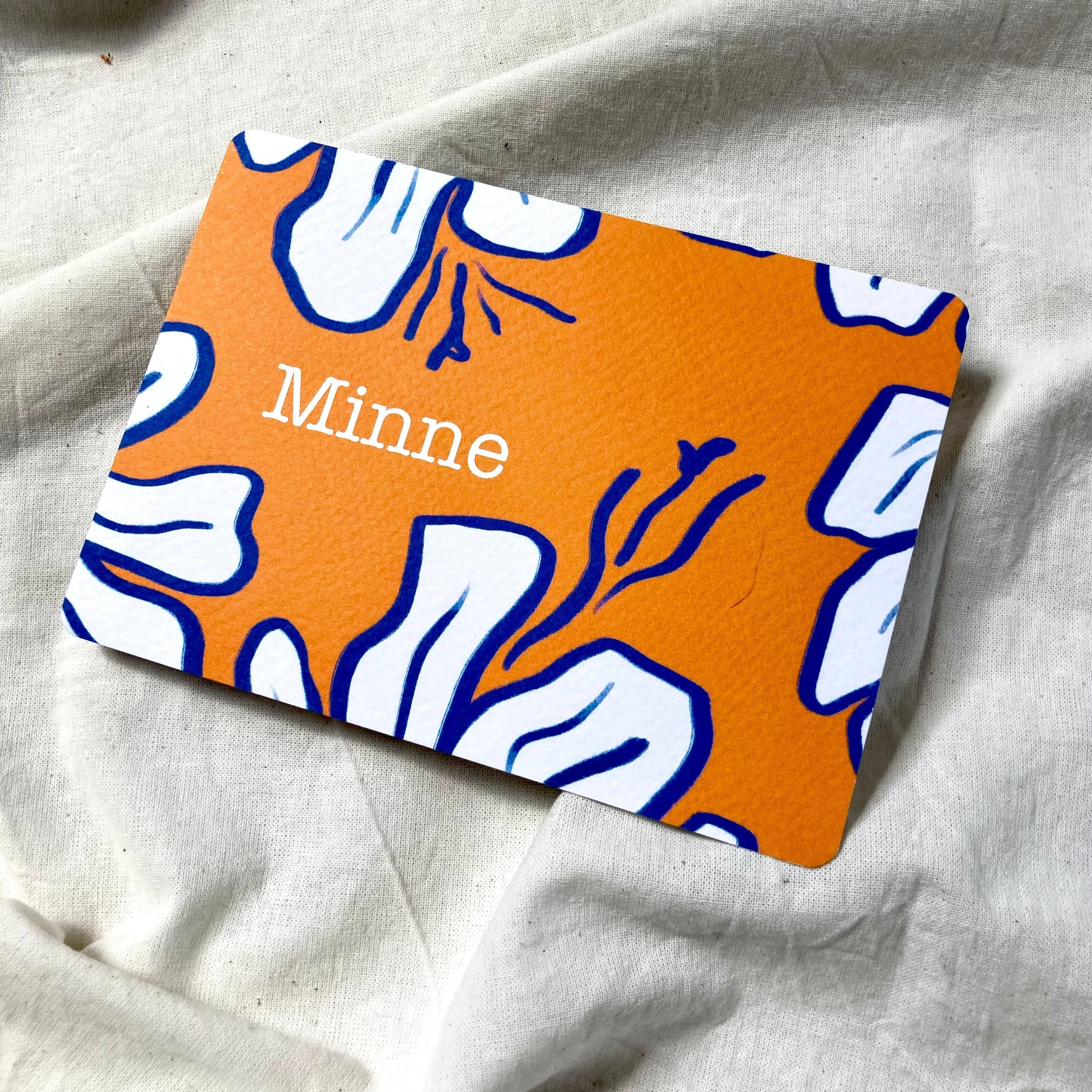 Geboortekaartje Minne | Oranje