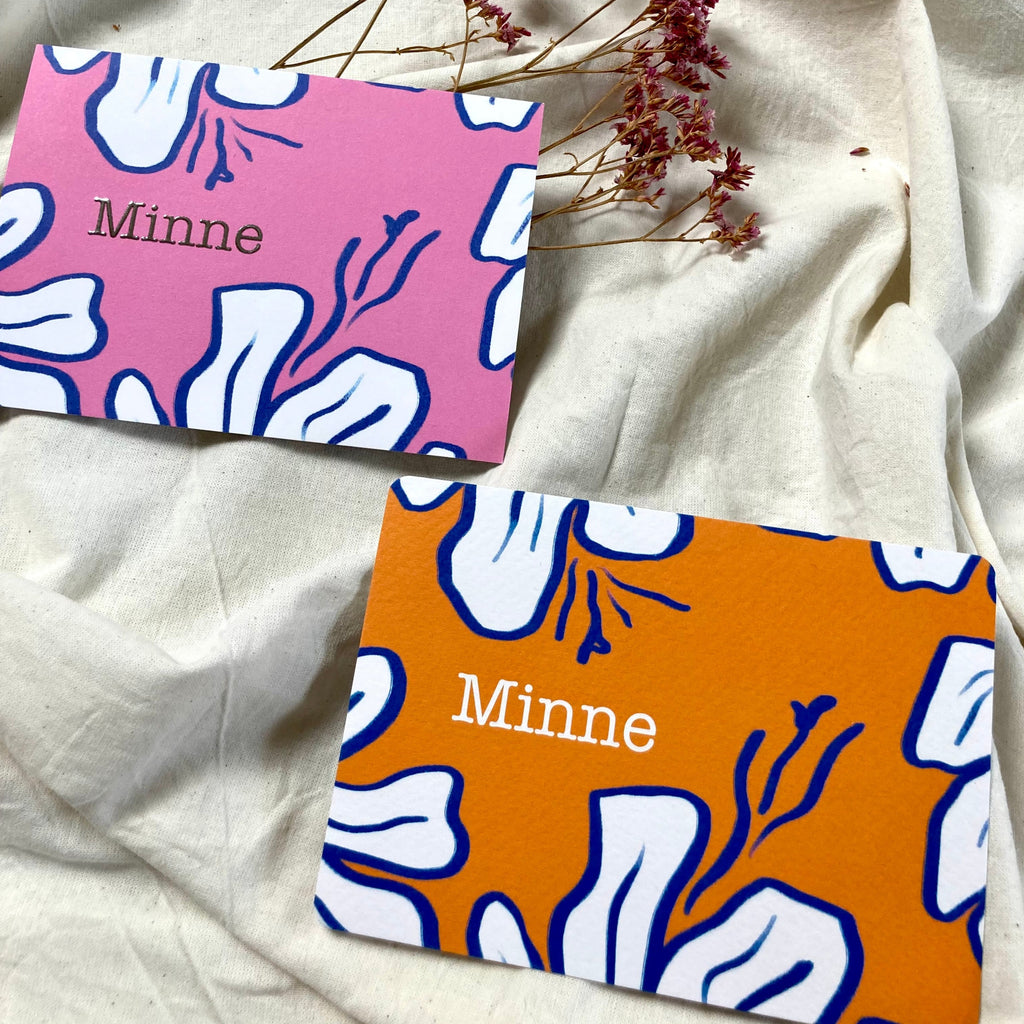 Geboortekaartje Minne | Zilverfolie