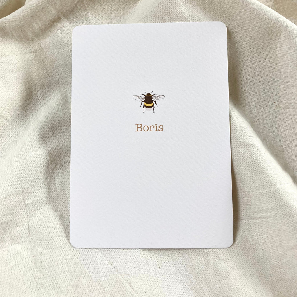 Geboortekaartje Boris | Wit