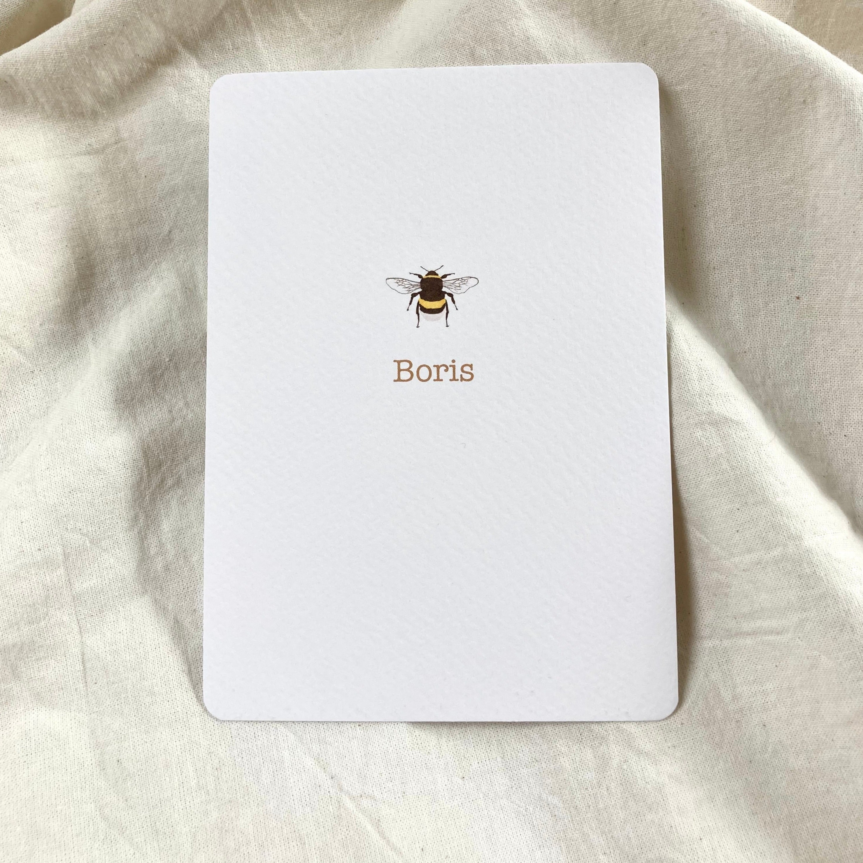 Geboortekaartje Boris | Wit